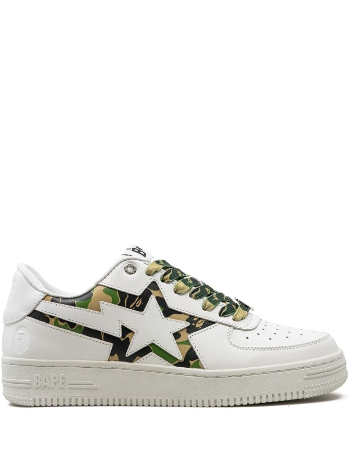 

A BATHING APE кроссовки Icon Abc Camo Green, белый