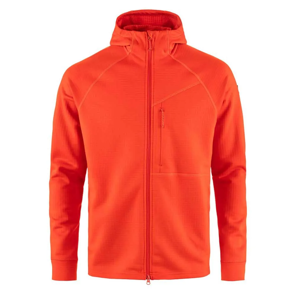 

Флис Fjällräven Abisko Grid full zip, оранжевый