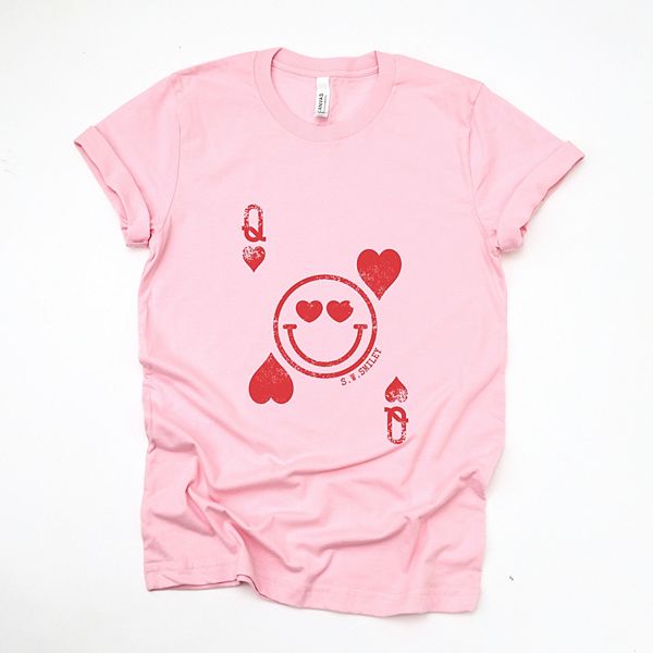 

Футболка SWSmiley queen of hearts distressed с коротким рукавом Simply Sage Market, Pink, Зеленый, Футболка SWSmiley queen of hearts distressed с коротким рукавом Simply Sage Market, Pink