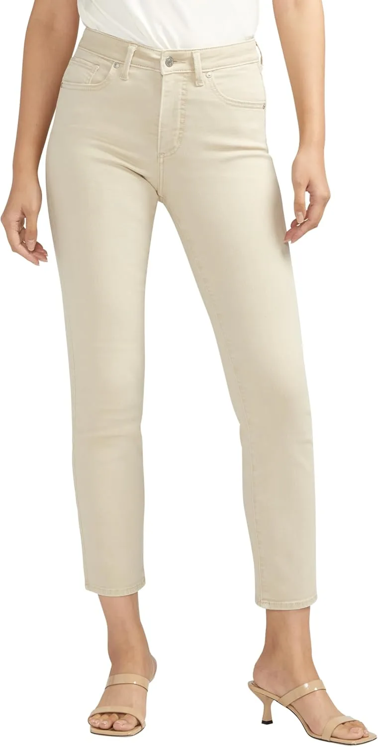 

Silver Jeans Co. Женские джинсы Isbister с высокой посадкой и прямыми штанинами