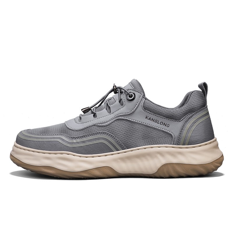 

Низкие повседневные туфли с противоскользящим и износостойким покрытием для мужчин KANGLONG, Ink Black