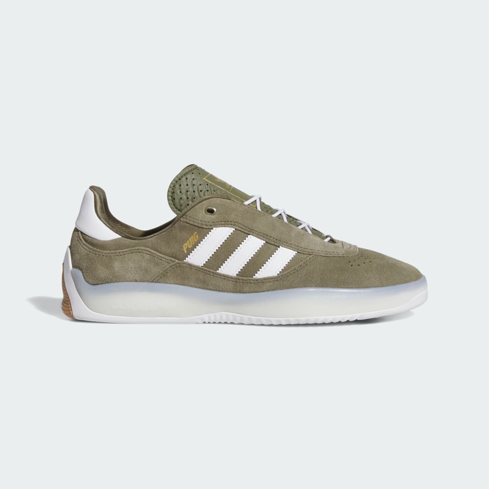 

Кроссовки Adidas PUIG, цвет Olive Strata/Cloud White/Gold Metallic