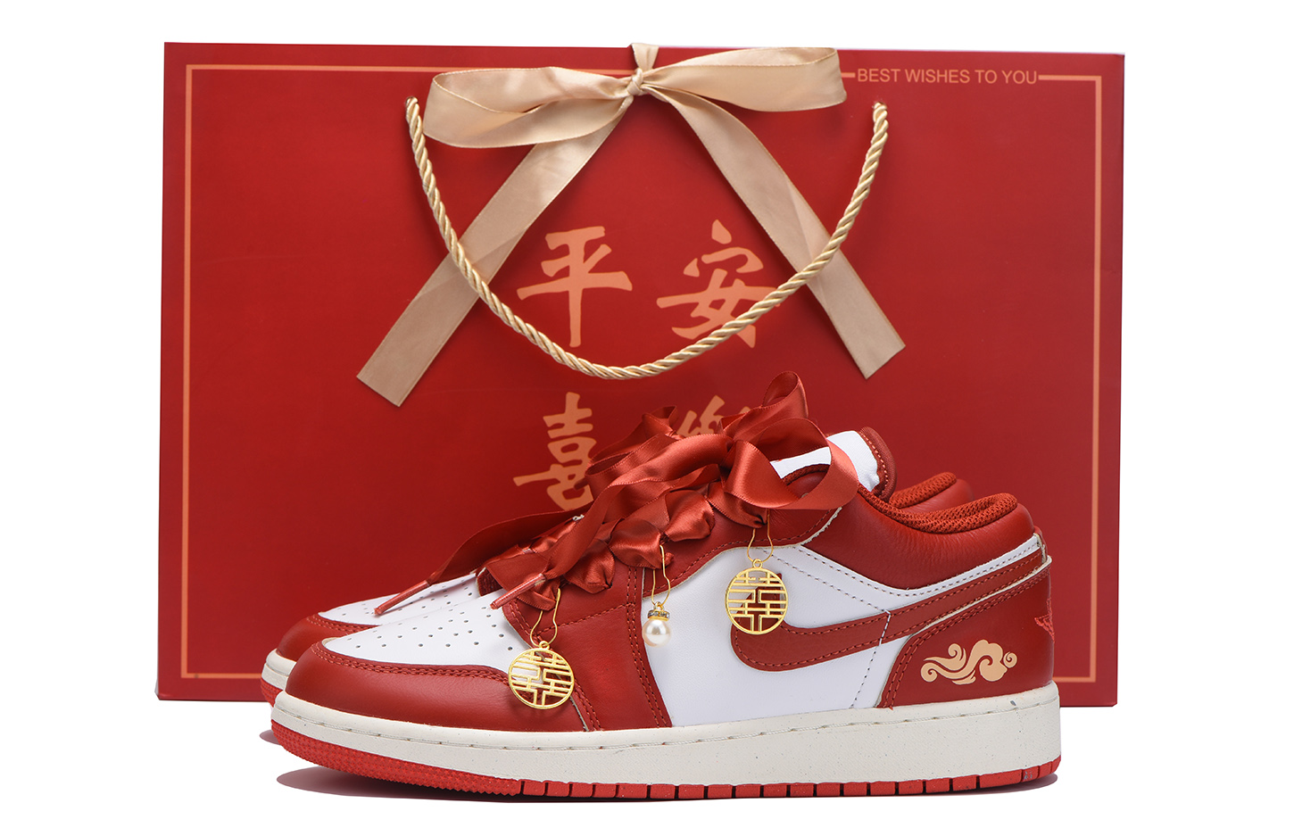 

Air 1 Противоскользящие Износостойкие Низкие Винтажные Баскетбольные Кроссовки Мужские Настоящий Красный Jordan