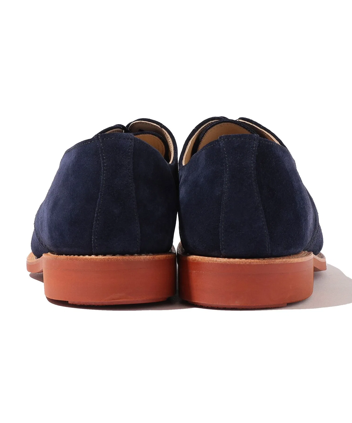 Мужские туфли SANDERS Navy Suede Officer Shoe — фото 4