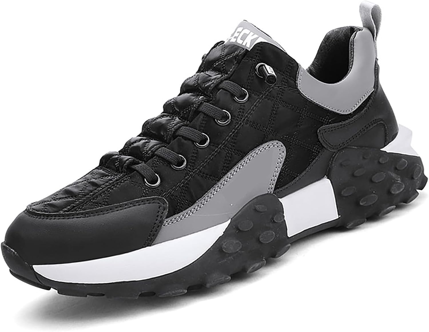 

Мужские ортопедические кроссовки для комфорта 2024, повседневные, водонепроницаемые, для ходьбы и тенниса, слипоны, широкие, легкие, с нескользящей дышащей подошвой на платформе Devileyeze, черный