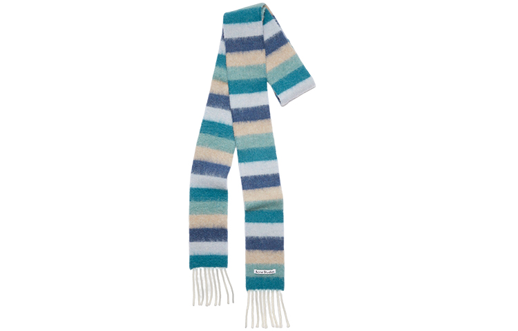 

Acne Studios Вязаный шарф женский синий