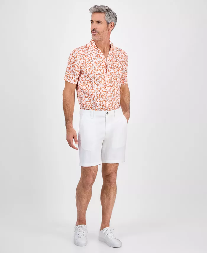 

Мужские шорты Signature Stretch-Cotton Michael Kors, синий