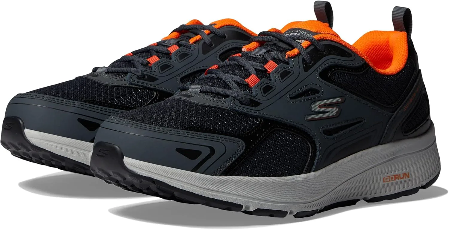 Мужские кроссовки Skechers Go Run Consistent - для бега и ходьбы, серый/оранжевый — фото 2