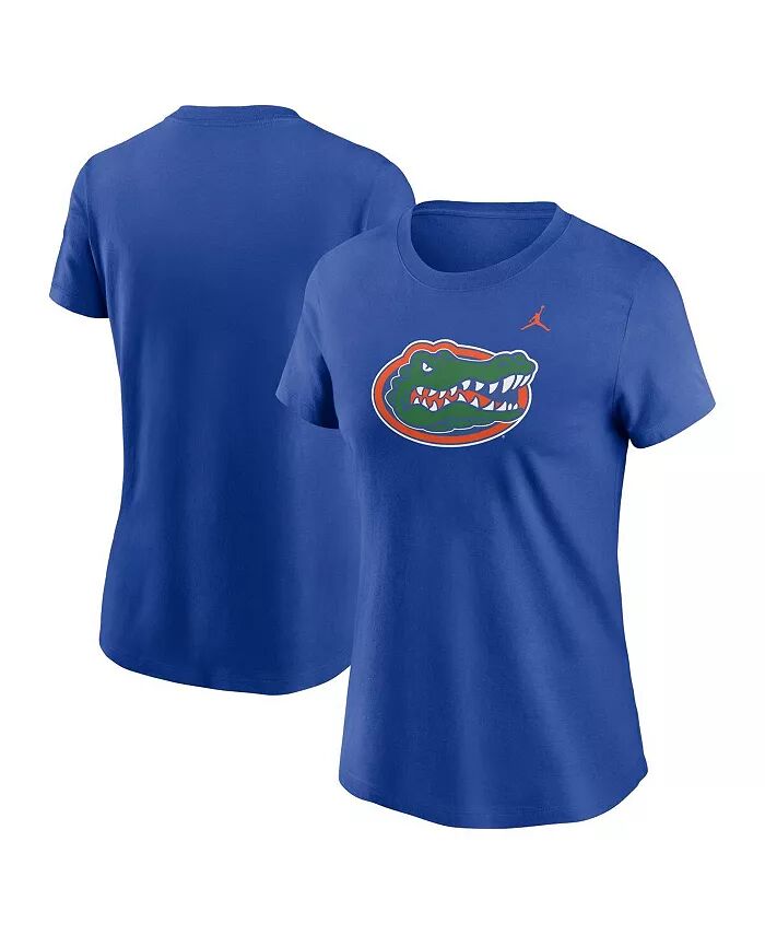 

Женская футболка с логотипом Royal Florida Gators Primetime Evergreen Jordan, синий