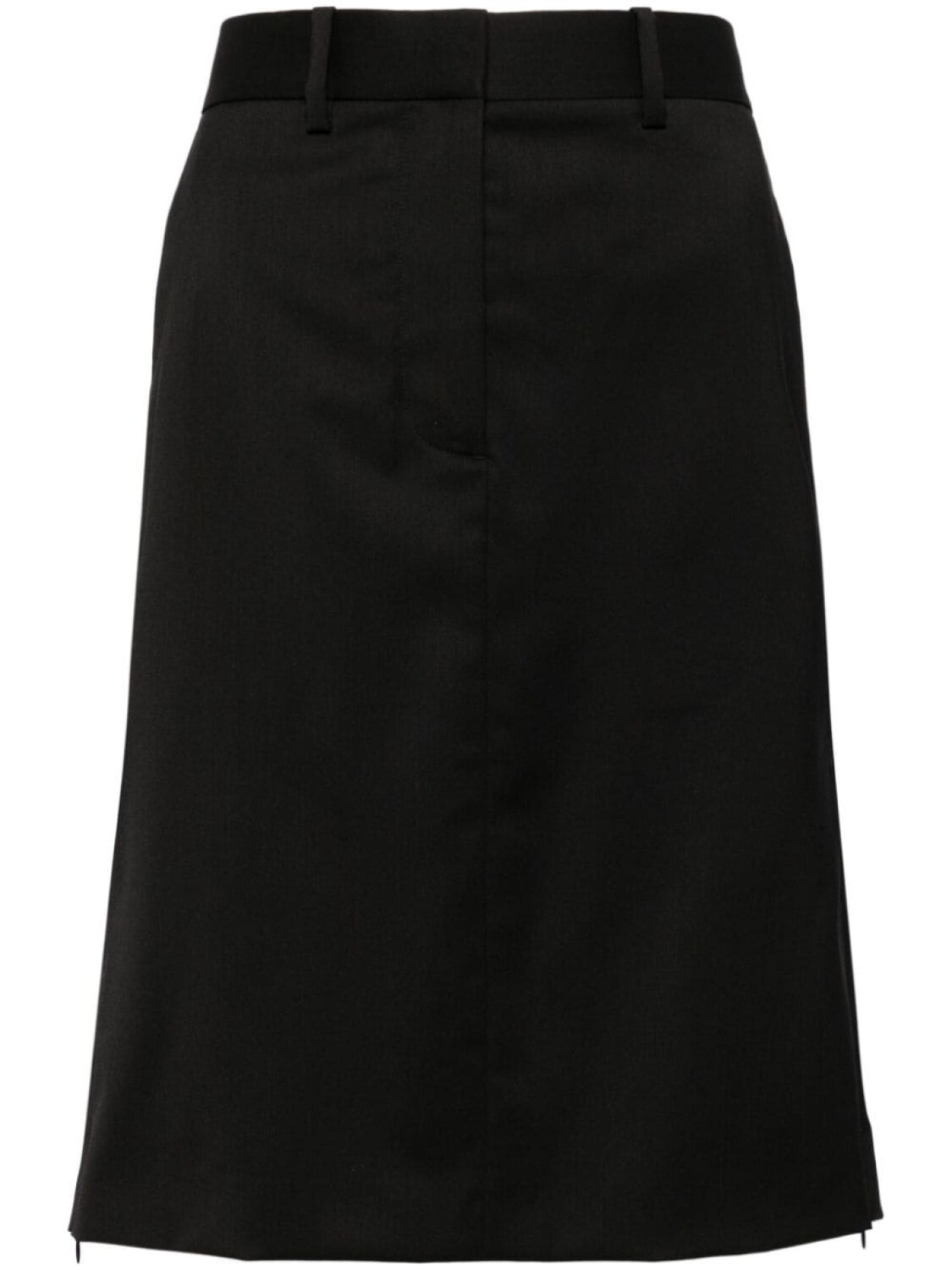 

Helmut Lang прямая шерстяная юбка, черный
