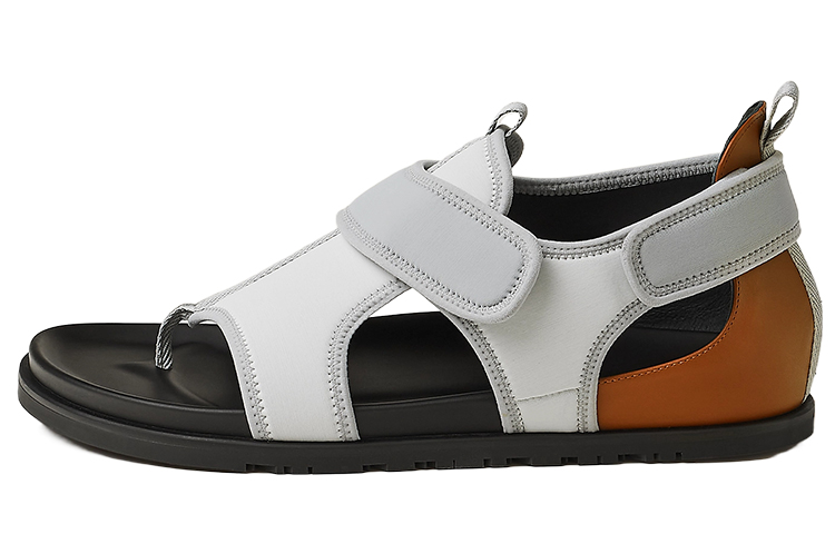 Giorno Однолямковые Сандалии Мужские Белый Серый HERMES