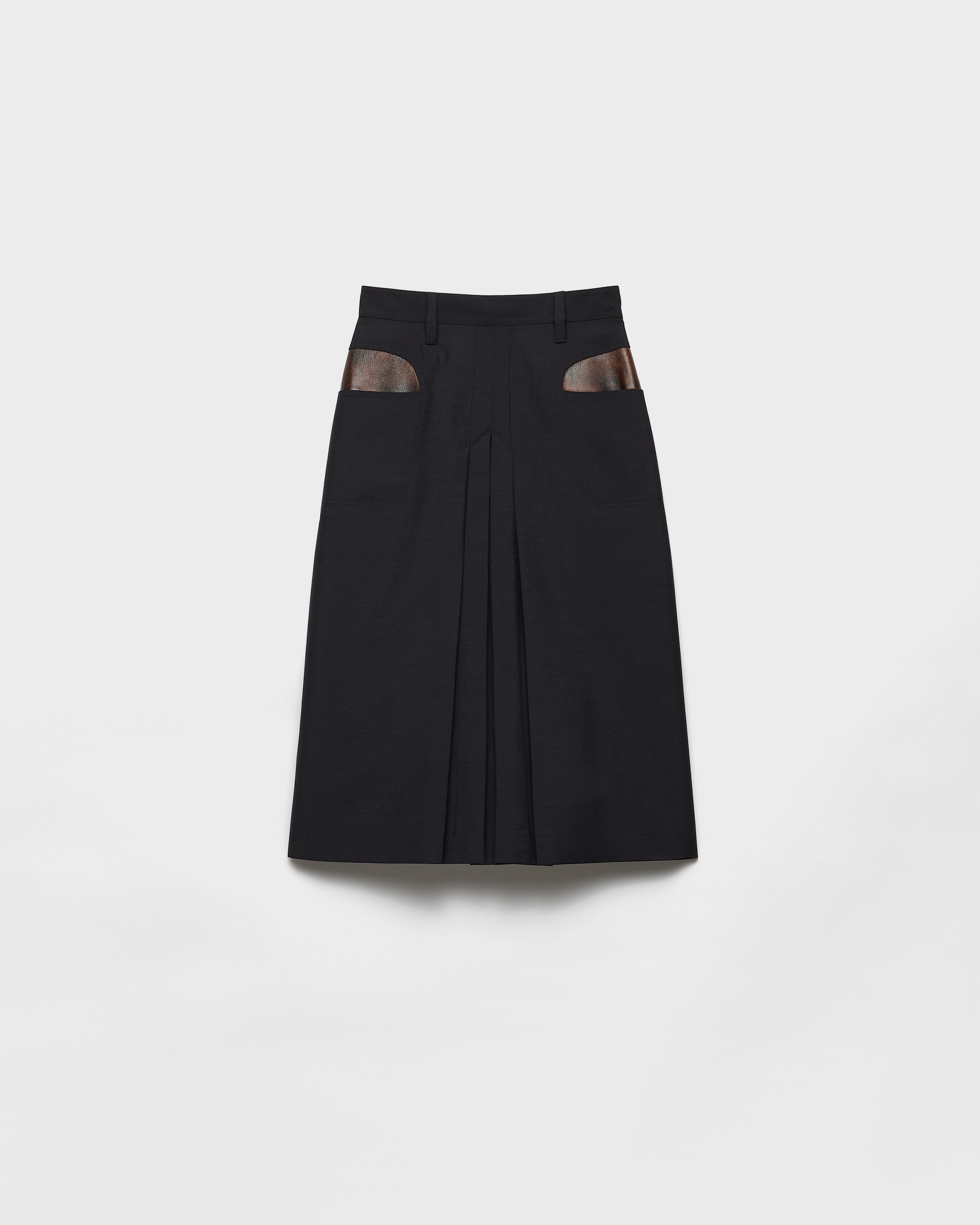 

Миди-юбка из детского мохера Prada, синий