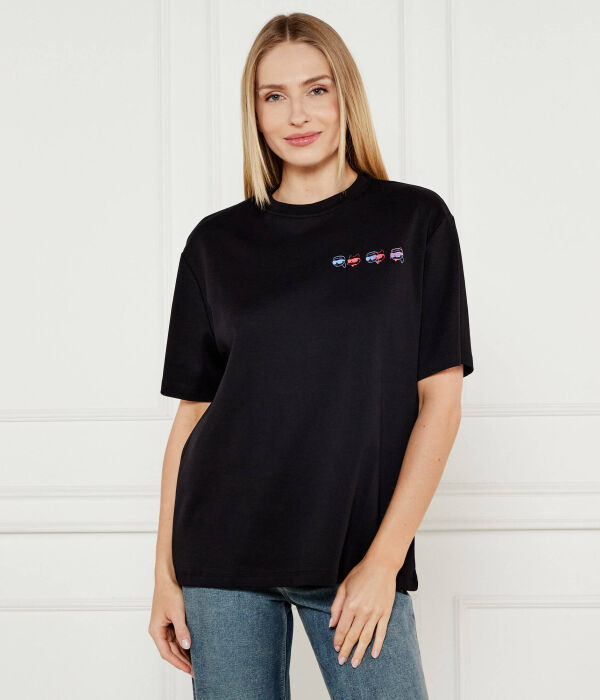 

Значок футболки Oversize fit Karl Lagerfeld, черный