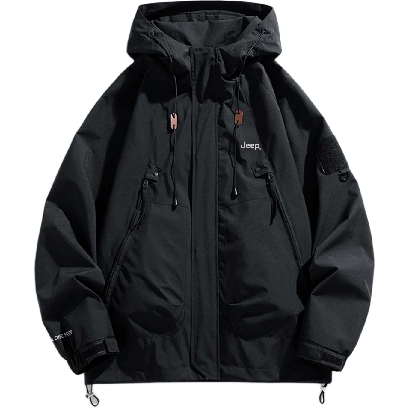 

Куртка Unisex Hooded Thickened Jeep, pure черный (thickened and fleece-lined)