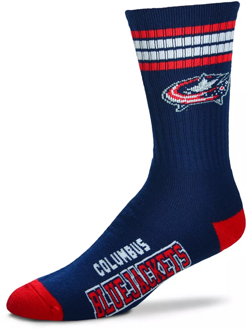 

Носки Deuce Crew с 4 полосками для босых ног Columbus Blue Jackets For Bare Feet