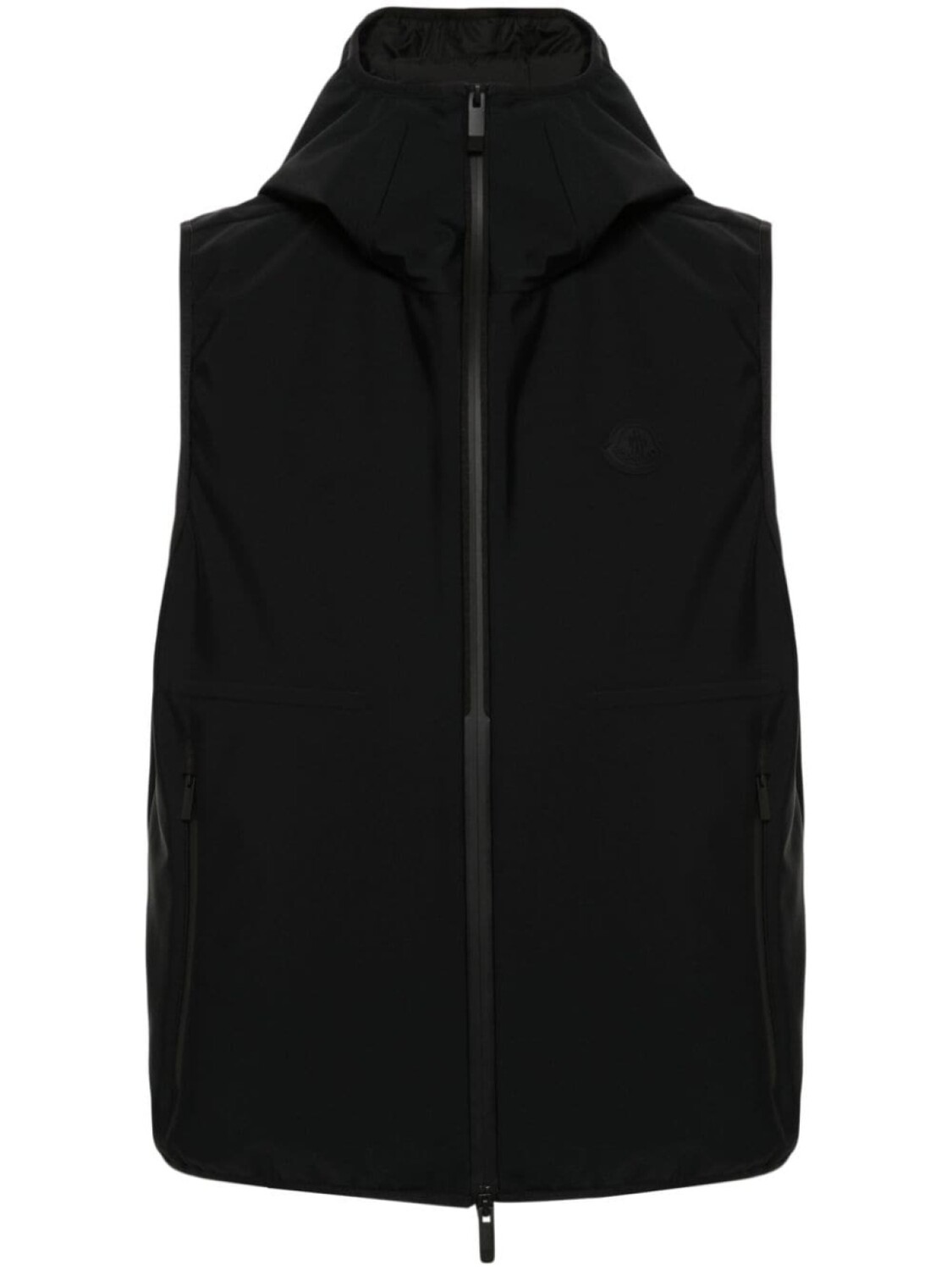 

Moncler жилет с логотипом, черный