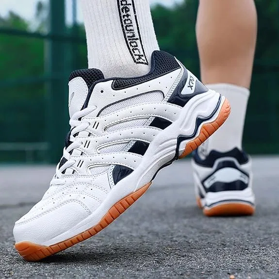 Кроссовки для бадминтона с широкой колодкой, White — фото 4