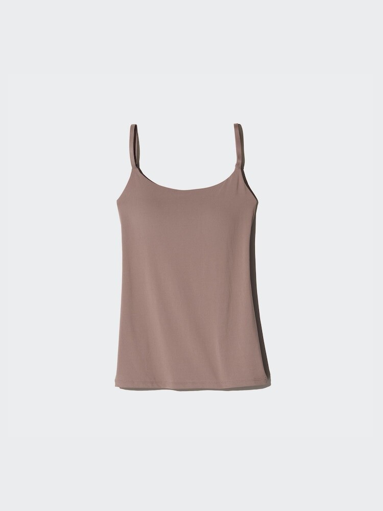 

Топ на бретельках airism Uniqlo, коричневый