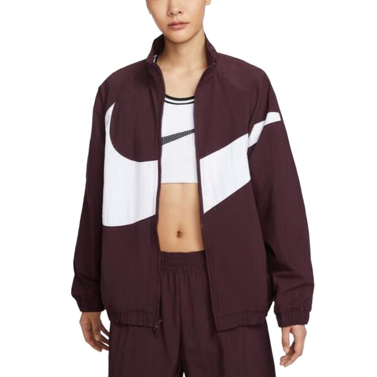Nike Куртка трек женская AS W NSW OS, Burgundy — фото 4