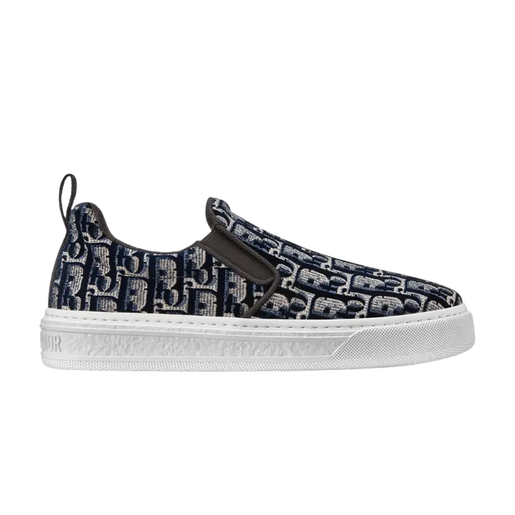 Шлепанцы Dior Wmns Solar Slip-On Dior Oblique - Dark Blue, синий
