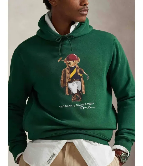 Толстовка regular fit Polo Ralph Lauren, бутылочно-зеленый — фото 4