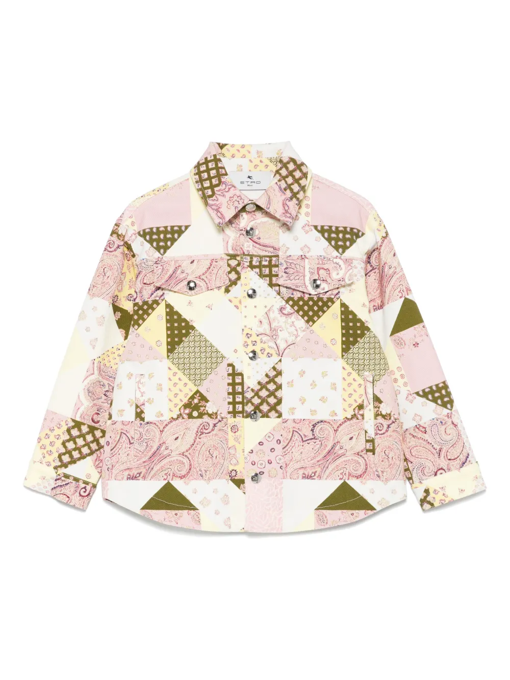 

Куртка в технике пэчворк ETRO KIDS, розовый
