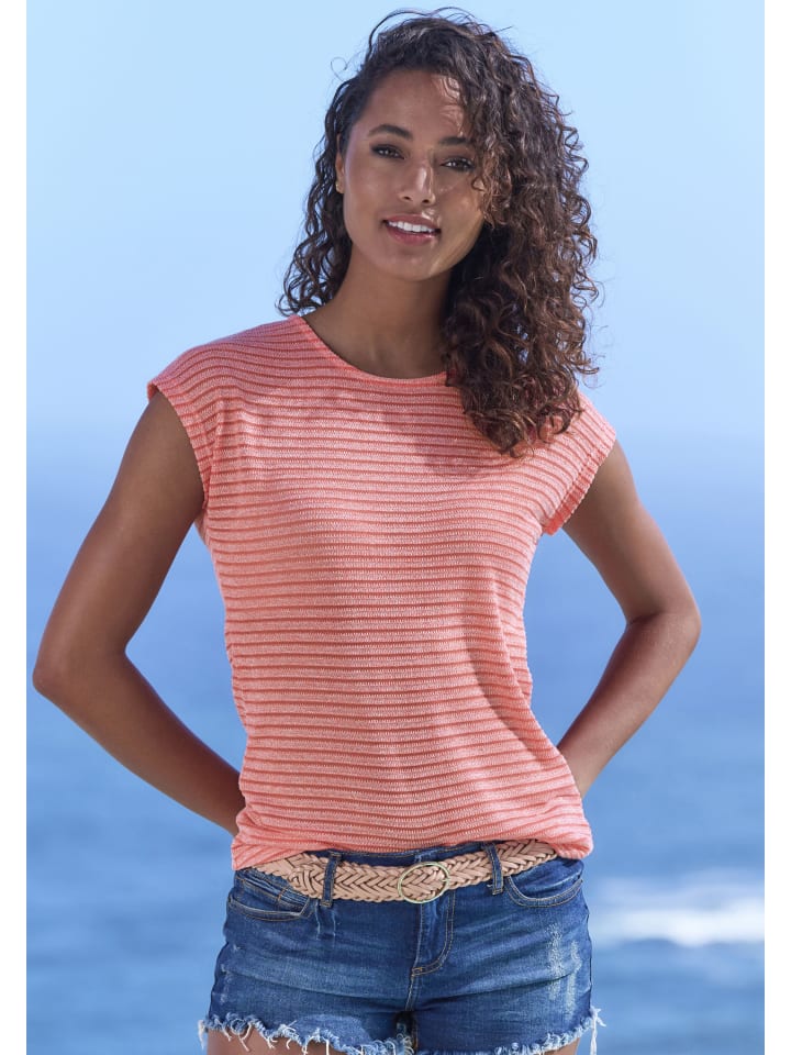 

Рубашка с короткими рукавами абрикосового цвета Vivance