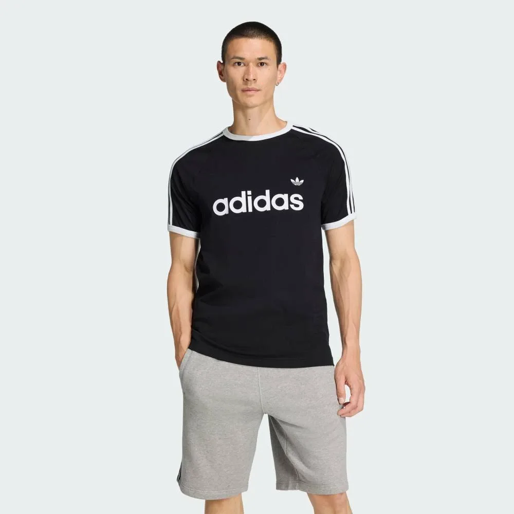 Футболка Three Stripes Slim Ringer Adidas, black
