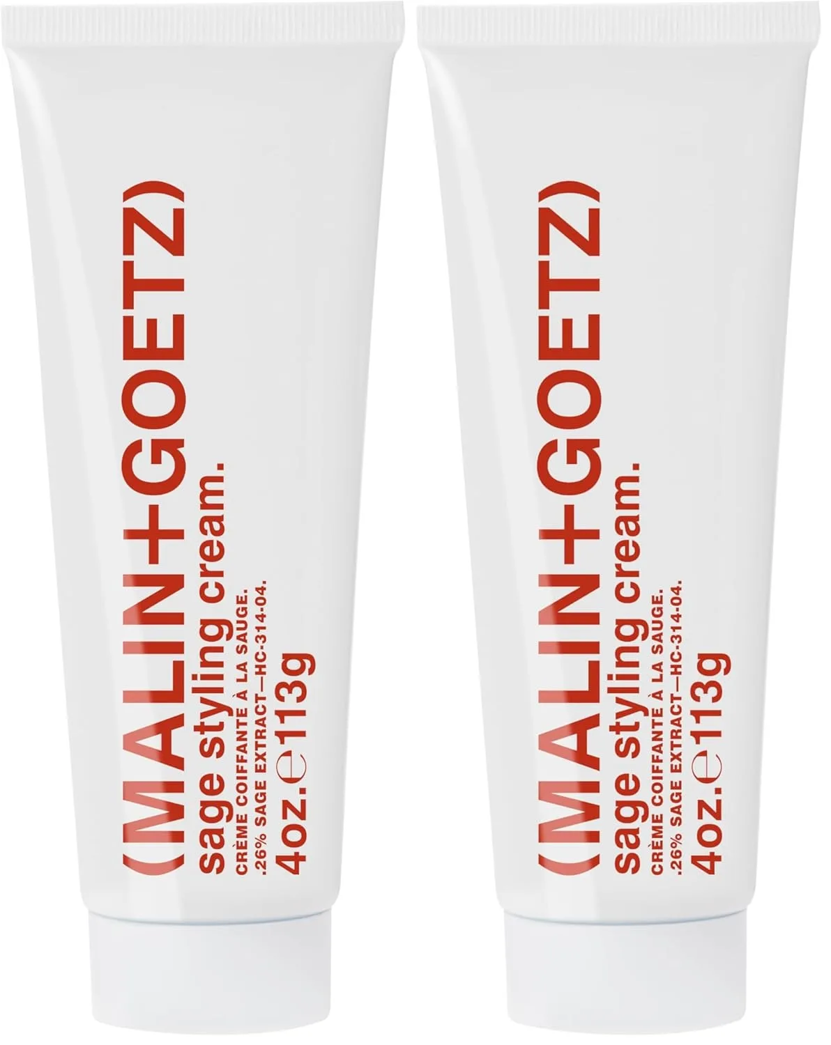Malin+Goetz Sage Styling Cream, крем для укладки с гибкой фиксацией для всех типов волос, придает блеск, четкость и объем, укрощает пушистость и непослушные волоски, питательная формула, cruelty-free (30 мл / 120 мл) 118 мл (2 шт.)