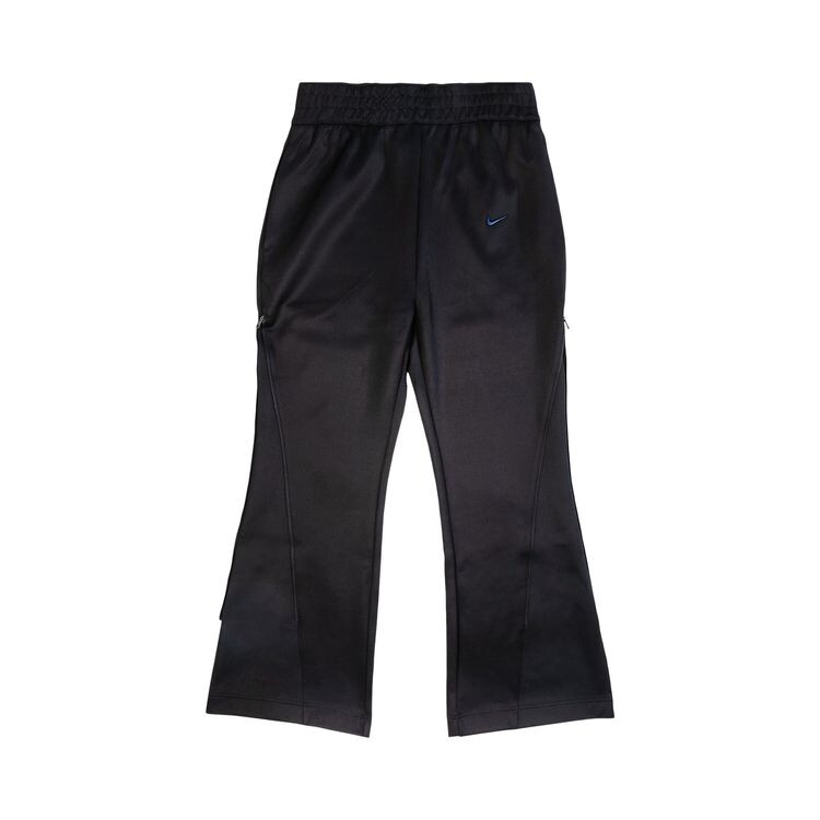 

Брюки Nike Sportswear Mid-Rise Zip Flared Pants Black/Obsidian, черный