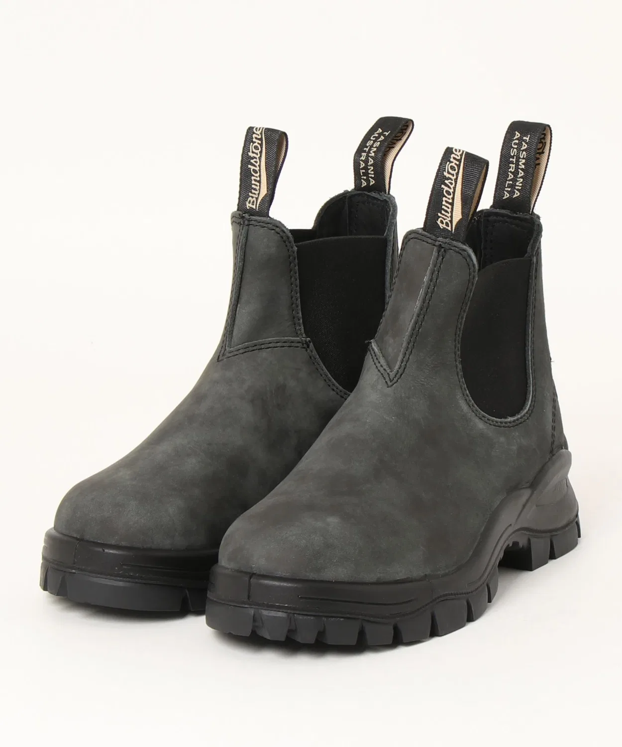 Ботинки LUG BOOT с тракционной подошвой Rustic Black, кожа, чёрный