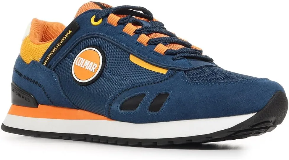 Кроссовки Colmar Travis Sport Colors, темно-синий/желтый/оранжевый — фото 2