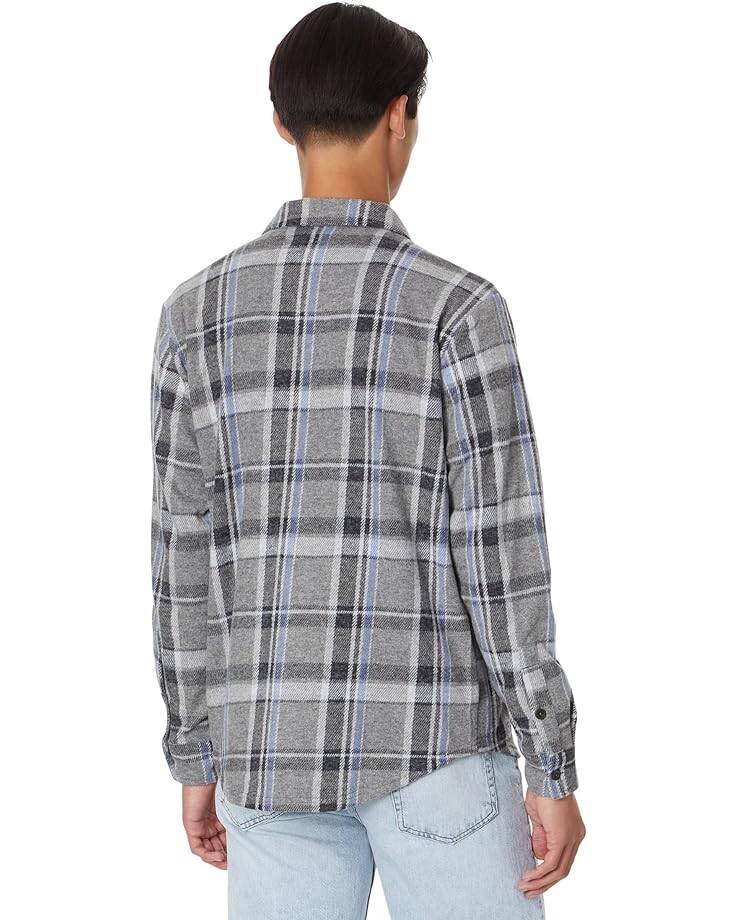 

Рубашка Lucky Brand Plaid Brushed Knit Long Sleeve Shirt, цвет Grey Multi Plaid