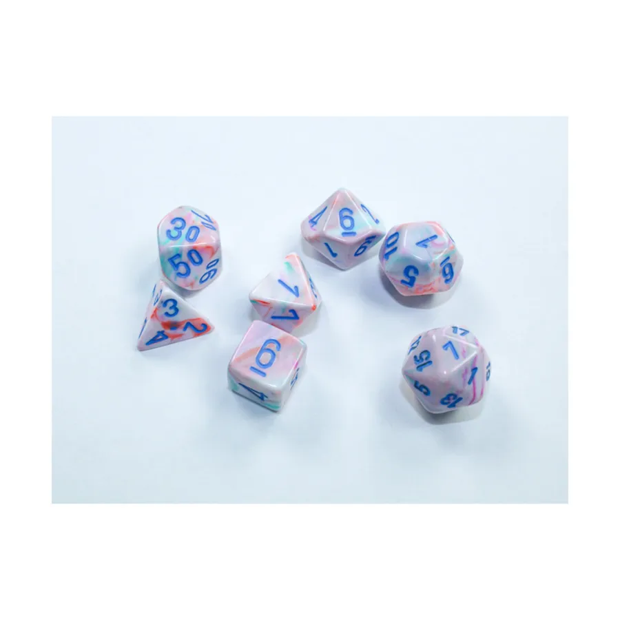 

Набор Mini-Poly в стиле поп-арт с синим (7), Dice - Festive - Poly Sets (Chessex)