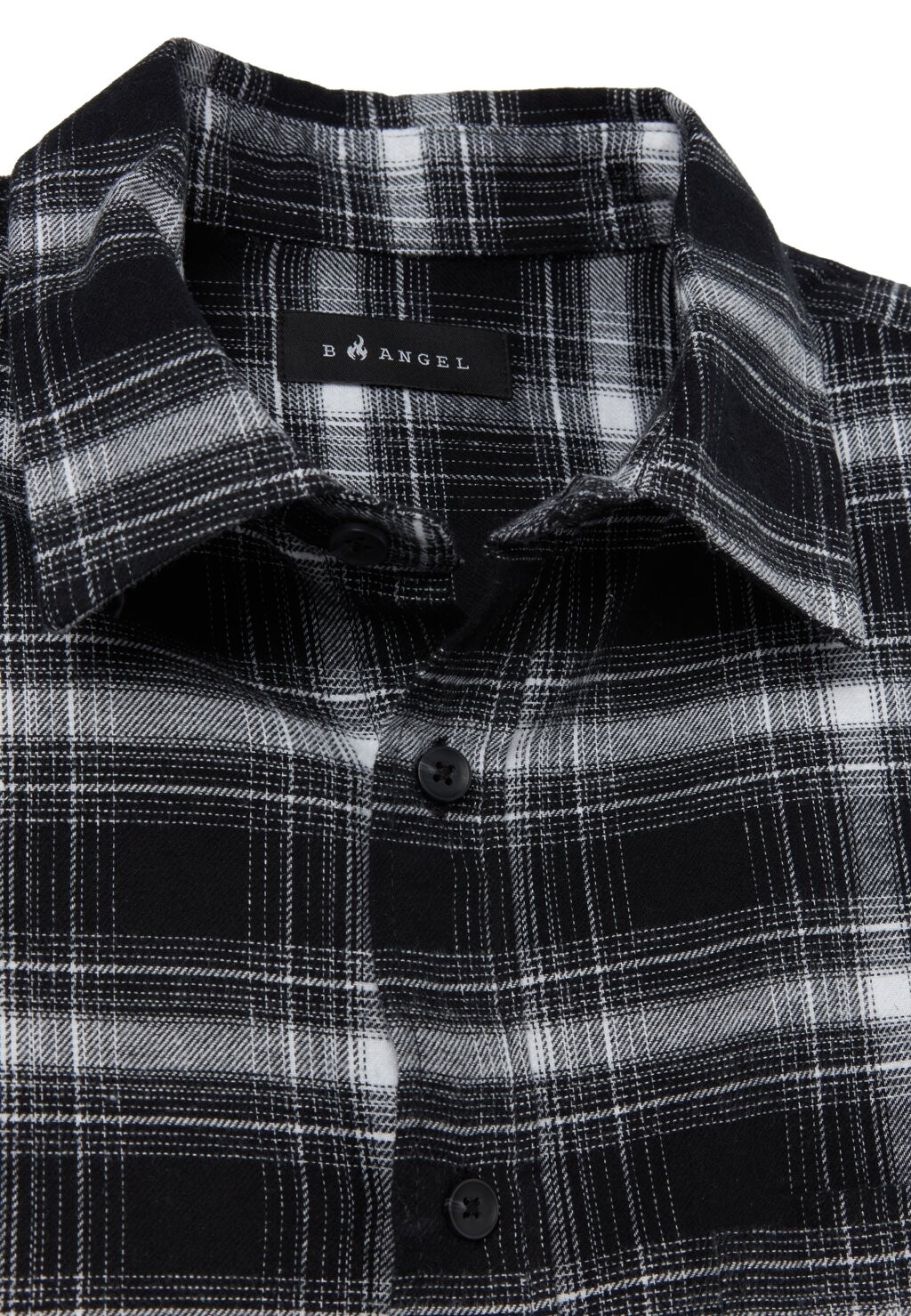 

Рубашка FLANNEL WITH CHECK PATTERN B.ANGEL, черный