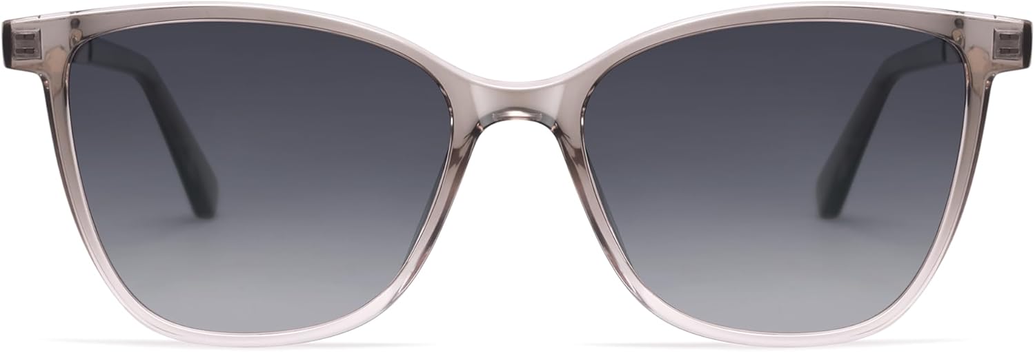 

Ретро квадратные поляризованные солнцезащитные очки TR90 для женщин, винтажные металлические классические большие солнцезащитные очки AP3952 Appassal, C4 Light Grey/Gradient Grey