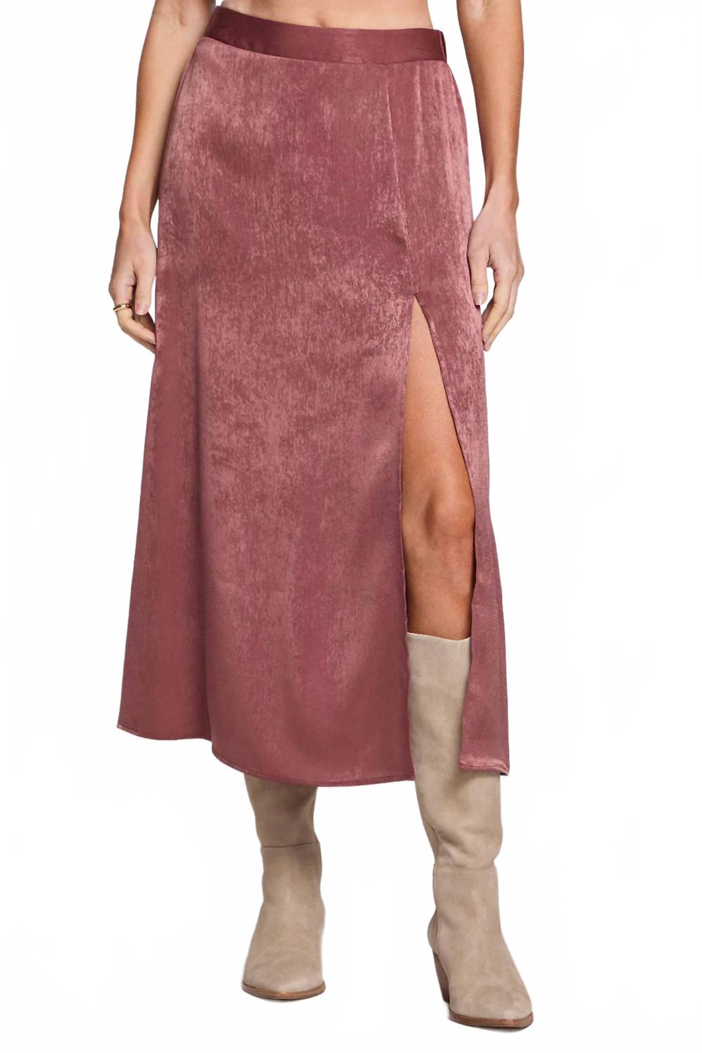 

Юбка миди Narissa цвета сангрия Saltwater Luxe, Sangria