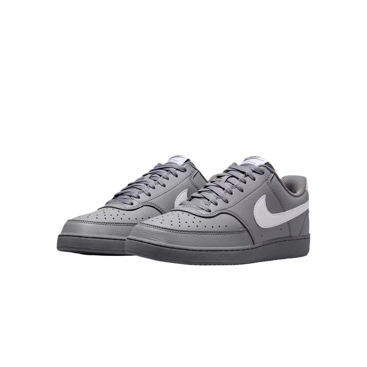 Кроссовки скейтбордические низкие Nike Tip Gray Black/White — фото 4