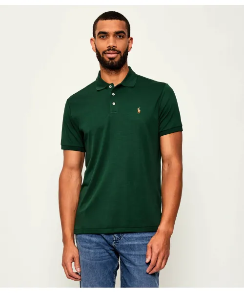 

Футболка поло Slim fit Polo Ralph Lauren, зеленый