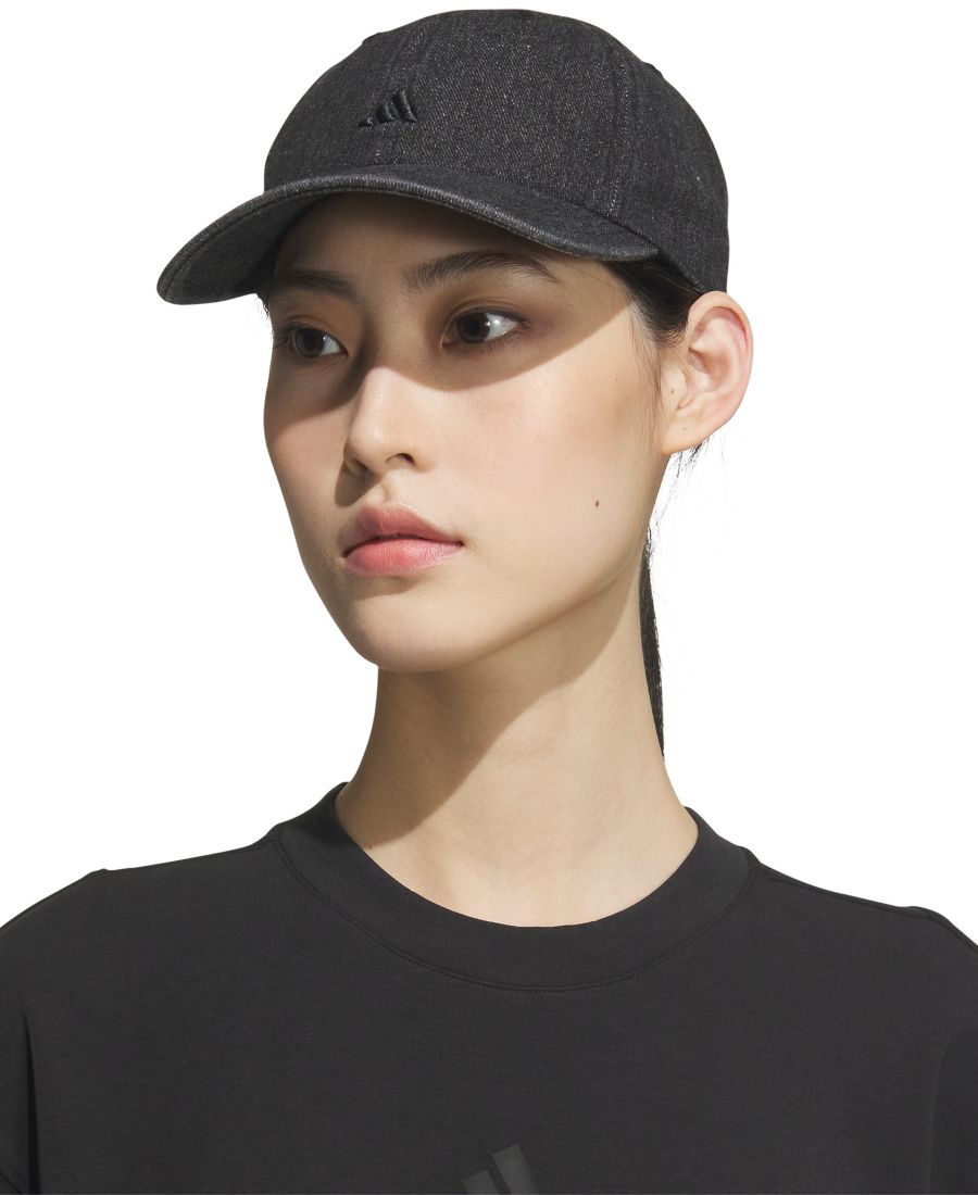 

Женская джинсовая кепка с ремешком Adidas, Black