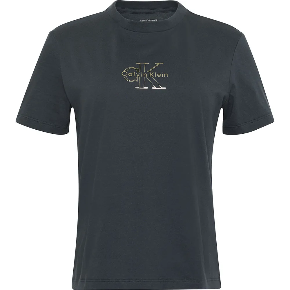 

Футболка с коротким рукавом Calvin Klein Jeans Classic Foil Monologo, серый