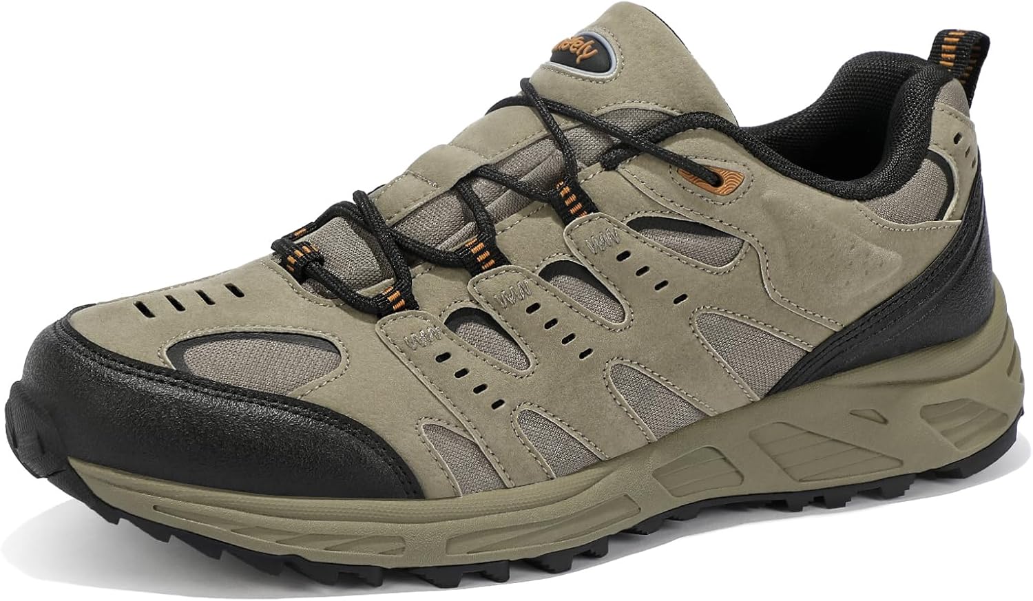 

Мужские кроссовки Kricely для трейл-раннинга, противоскользящие туристические кроссовки, теннисные кроссовки, модная спортивная обувь для тренировок, хаки