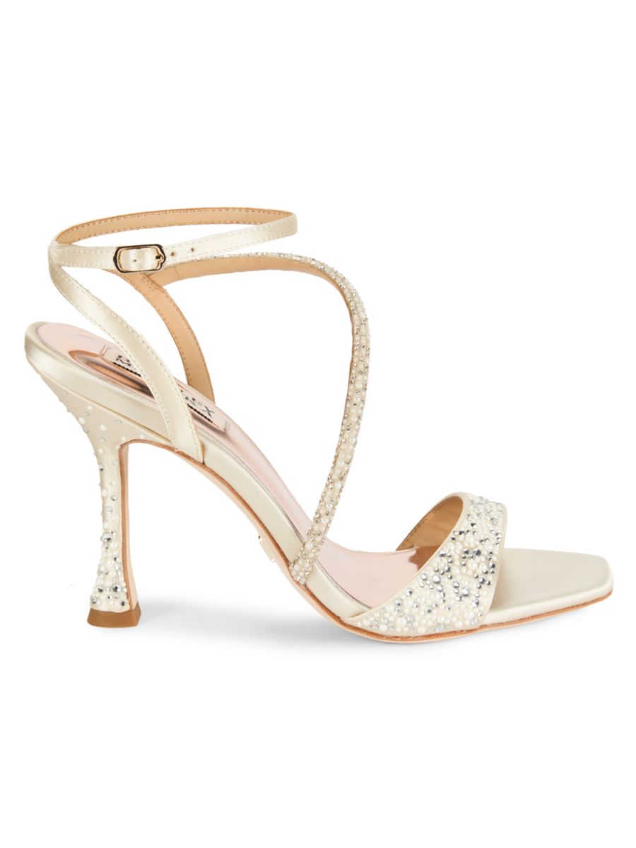 Украшенные сандалии Badgley Mischka, слоновая кость