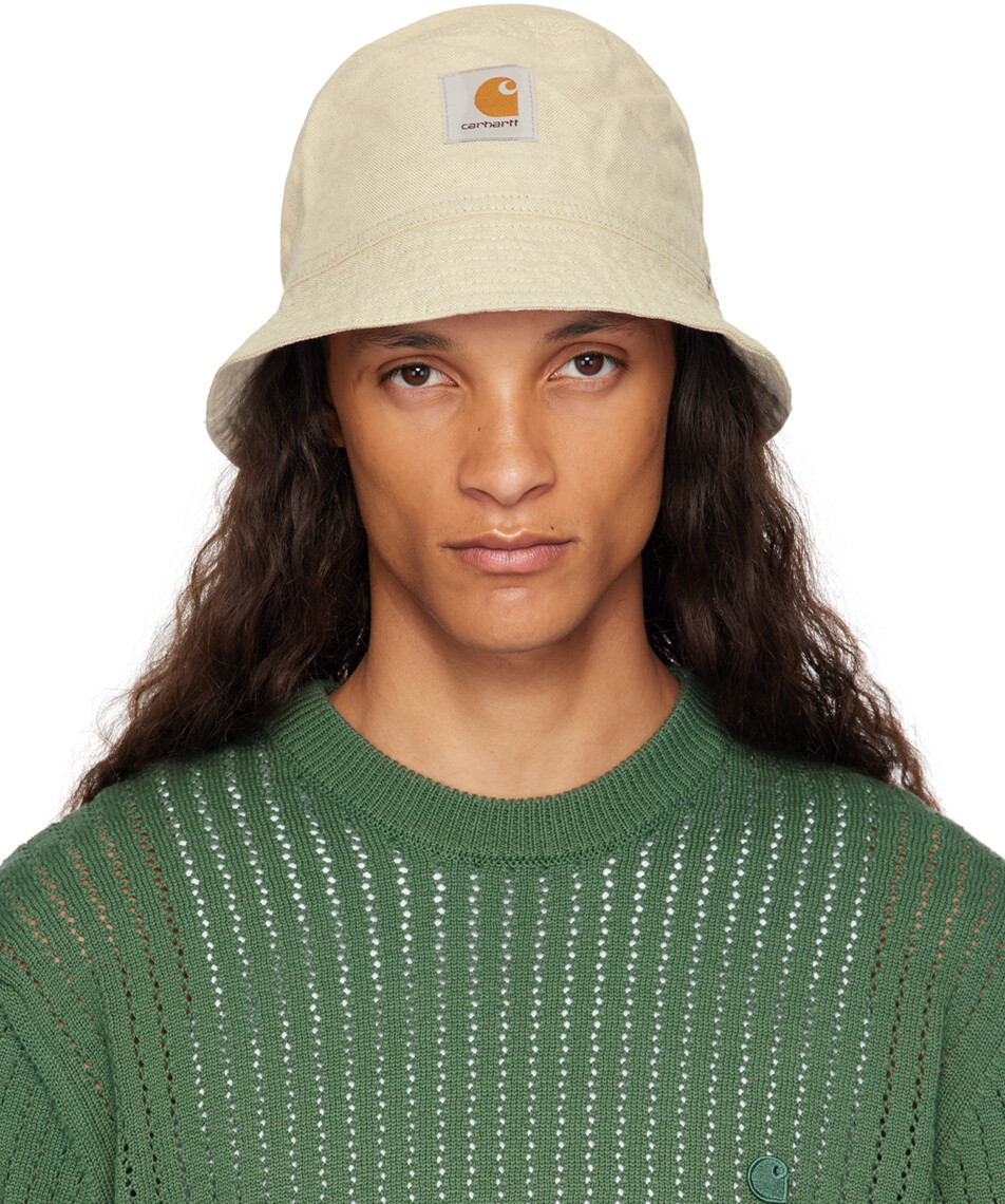 

Бежевая льняная панама Walter Carhartt Work In Progress