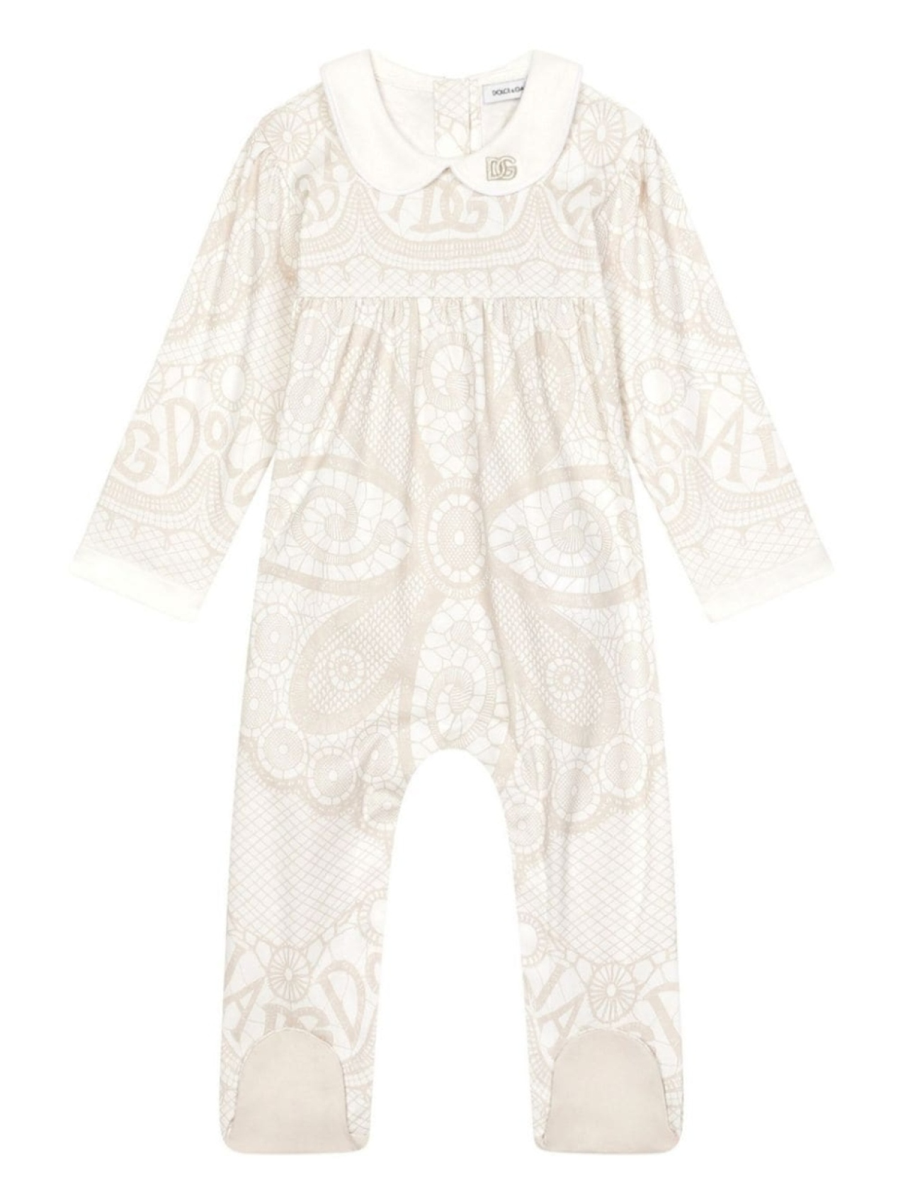 

Dolce & Gabbana Kids комплект Interlock DG-logo babygrow, нейтральный цвет