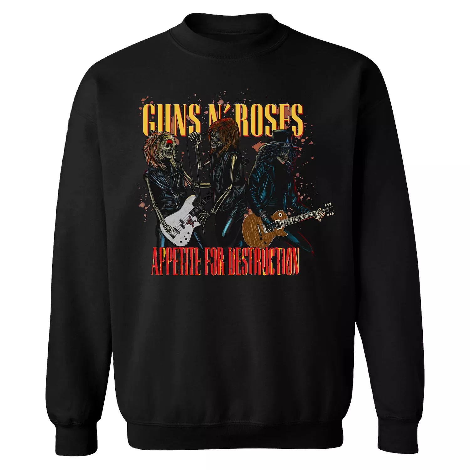 

Мужской свитшот Guns n' Roses Three Skeletons Licensed Character