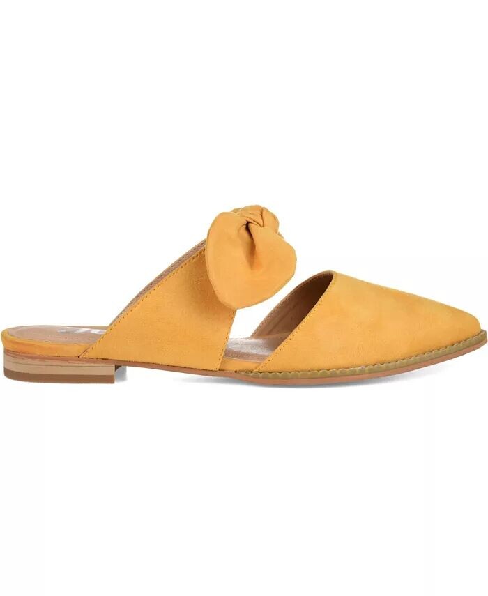 Женские мюли Telulah Bow Slip On Flat Journee Collection, желтый — фото 2