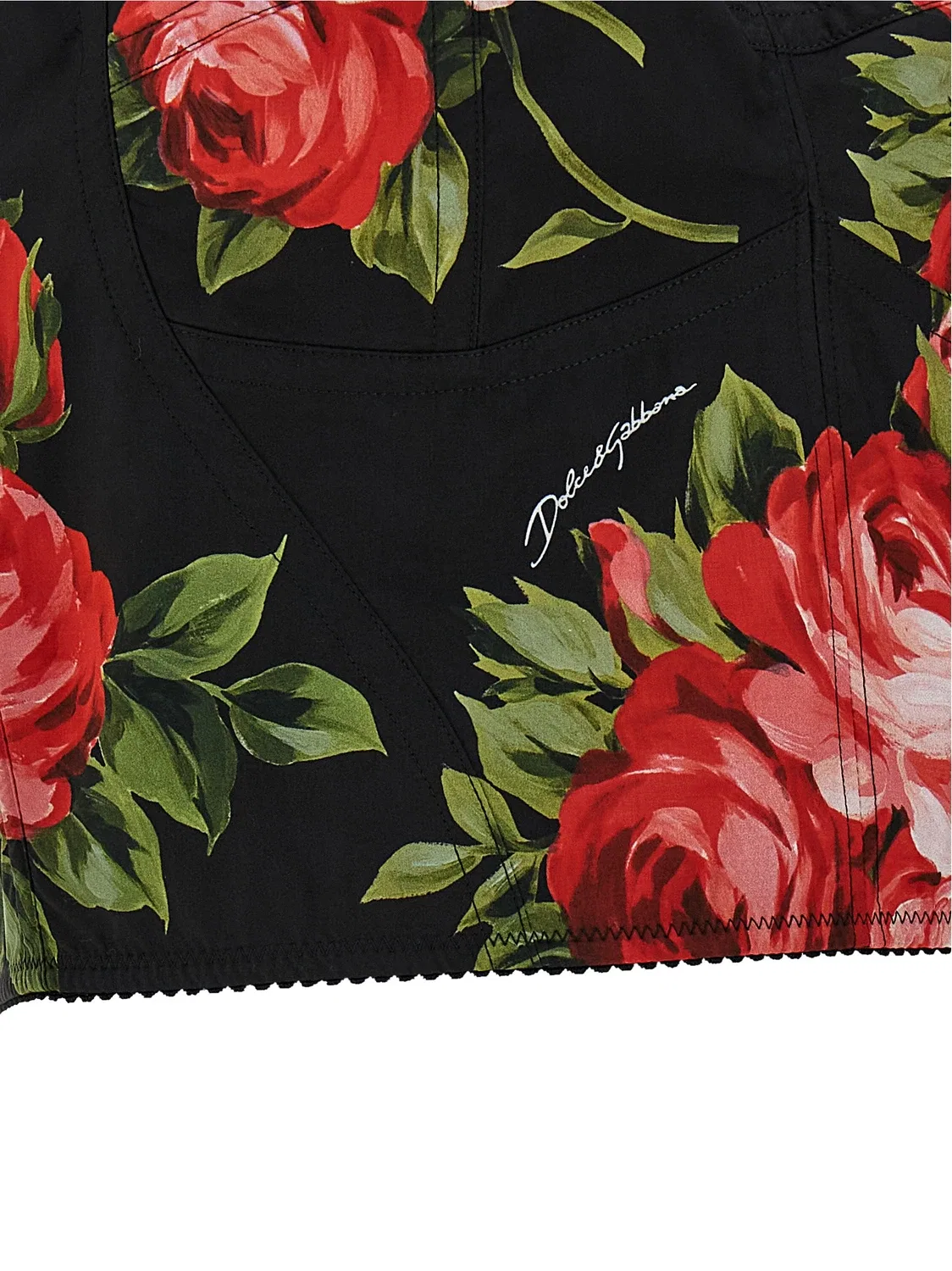Бюстье «Букет из роз» Dolce & Gabbana, черный — фото 4