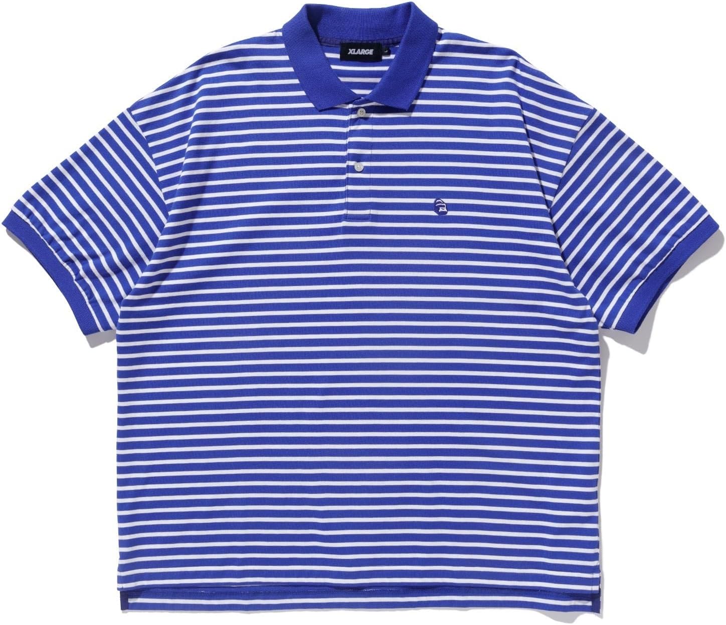 

Мужская полосатая рубашка-поло с вышивкой Xlarge, синий