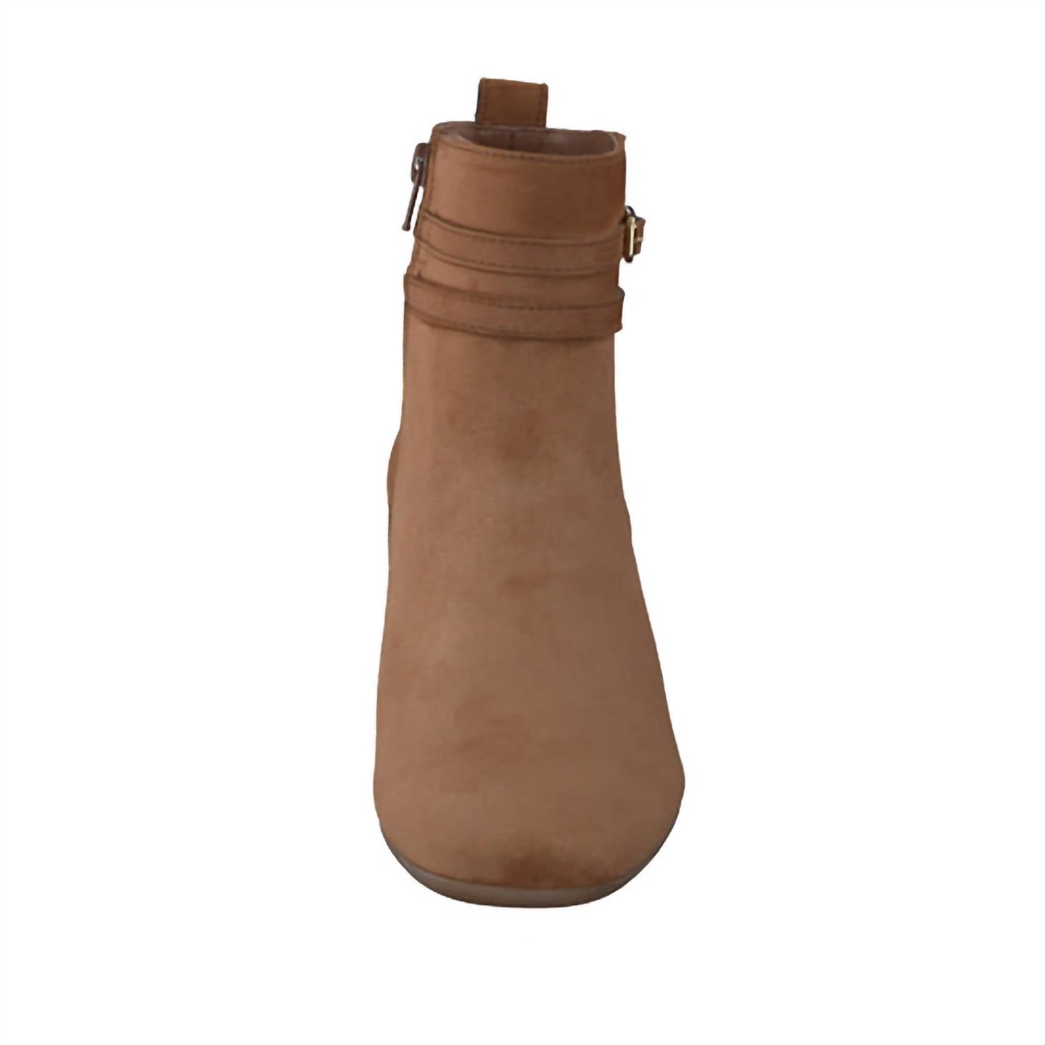 Женские ботильоны Sydney Buckle из замши цвета ириски Paul Green, Toffee Suede — фото 4